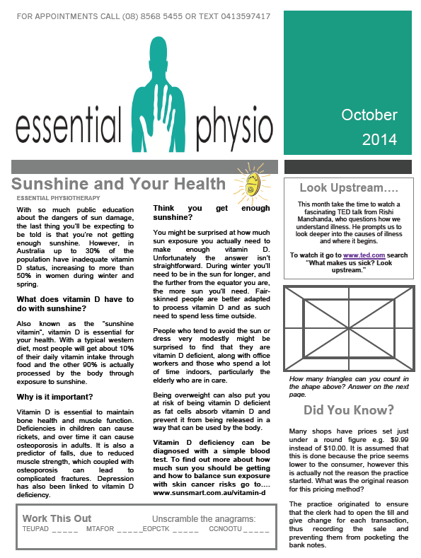 physio newsletter